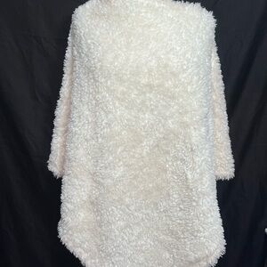 Do Everything in Love Cream Fuzzy Sweater